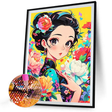 Load image into Gallery viewer, AB Diamond Painting - Full Square - Illustration Girl (40*55CM)
