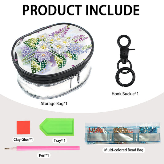 PVC Partial Special Shaped Beautiful Pattern DIY Diamond Painting Wallet Purse