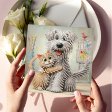 Load image into Gallery viewer, 6Pcs DIY Diamond Painting Greeting Card with Envelope 5D DIY Drill Painting Card
