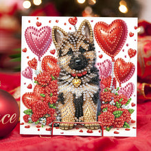 Load image into Gallery viewer, 6Pcs DIY Diamond Painting Greeting Card with Envelope 5D DIY Drill Painting Card