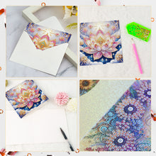 Load image into Gallery viewer, 6Pcs DIY Diamond Painting Greeting Card with Envelope 5D DIY Drill Painting Card