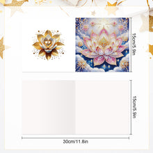 Load image into Gallery viewer, 6Pcs DIY Diamond Painting Greeting Card with Envelope 5D DIY Drill Painting Card