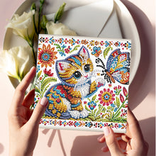Load image into Gallery viewer, 6Pcs DIY Diamond Painting Greeting Card with Envelope 5D DIY Drill Painting Card