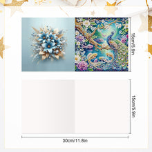 Load image into Gallery viewer, 6Pcs DIY Diamond Painting Greeting Card with Envelope 5D DIY Drill Painting Card