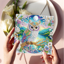 Load image into Gallery viewer, 6Pcs DIY Diamond Painting Greeting Card with Envelope 5D DIY Drill Painting Card