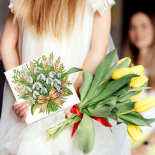 Load image into Gallery viewer, 6Pcs DIY Diamond Painting Greeting Card with Envelope 5D DIY Drill Painting Card