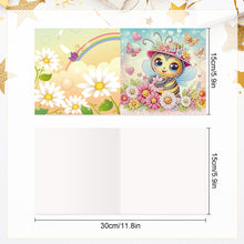 Load image into Gallery viewer, 6Pcs DIY Diamond Painting Greeting Card with Envelope 5D DIY Drill Painting Card