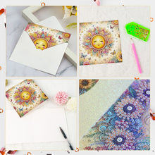 Load image into Gallery viewer, 6Pcs DIY Diamond Painting Greeting Card with Envelope 5D DIY Drill Painting Card