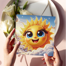 Load image into Gallery viewer, 6Pcs DIY Diamond Painting Greeting Card with Envelope 5D DIY Drill Painting Card