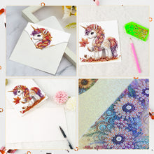 Load image into Gallery viewer, 6Pcs DIY Diamond Painting Greeting Card with Envelope 5D DIY Drill Painting Card