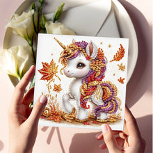 Load image into Gallery viewer, 6Pcs DIY Diamond Painting Greeting Card with Envelope 5D DIY Drill Painting Card