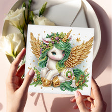 Load image into Gallery viewer, 6Pcs DIY Diamond Painting Greeting Card with Envelope 5D DIY Drill Painting Card