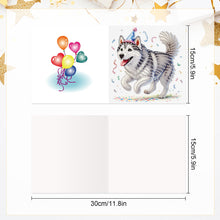Load image into Gallery viewer, 6Pcs DIY Diamond Painting Greeting Card with Envelope 5D DIY Drill Painting Card
