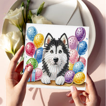 Load image into Gallery viewer, 6Pcs DIY Diamond Painting Greeting Card with Envelope 5D DIY Drill Painting Card
