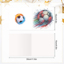 Load image into Gallery viewer, 6Pcs DIY Diamond Painting Greeting Card with Envelope 5D DIY Drill Painting Card