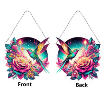 Load image into Gallery viewer, Acrylic Special Shape Beach Parrots DIY Diamond Art Pendant Kit for Wall Window