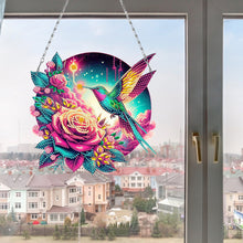 Load image into Gallery viewer, Acrylic Special Shape Beach Parrots DIY Diamond Art Pendant Kit for Wall Window