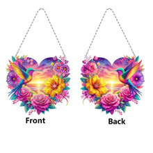 Load image into Gallery viewer, Acrylic Special Shape Beach Parrots DIY Diamond Art Pendant Kit for Wall Window