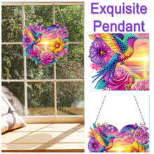 Load image into Gallery viewer, Acrylic Special Shape Beach Parrots DIY Diamond Art Pendant Kit for Wall Window