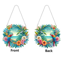 Load image into Gallery viewer, Acrylic Special Shape Beach Parrots DIY Diamond Art Pendant Kit for Wall Window