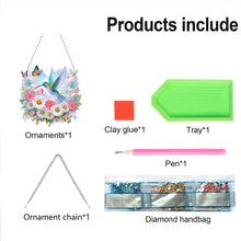 Load image into Gallery viewer, Acrylic Special Shape Beach Parrots DIY Diamond Art Pendant Kit for Wall Window