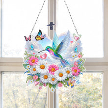 Load image into Gallery viewer, Acrylic Special Shape Beach Parrots DIY Diamond Art Pendant Kit for Wall Window