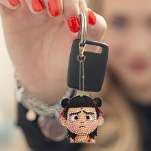 Load image into Gallery viewer, 6Pcs Double Sided Special Shaped Cartoon Nezha Diamond Art Keyring for Beginners