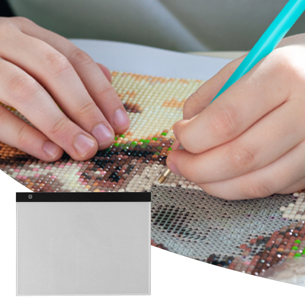 LED Light Box Tracing Light Pad 3 Level Dimmable LED Art Tracing Pad for Tracing