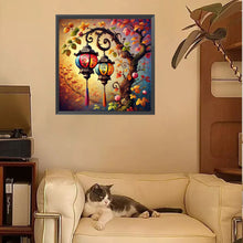 Load image into Gallery viewer, Diamond Painting - Full Square - Red Lanterns On The Tree (30*30CM)