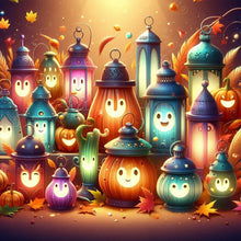 Load image into Gallery viewer, Diamond Painting - Full Square - Pumpkin Lantern (30*30CM)