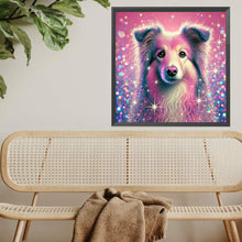 Load image into Gallery viewer, Diamond Painting - Full Square - Shining Diamond Shetland Sheepdog (40*40CM)