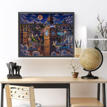 Load image into Gallery viewer, Diamond Painting - Full Round - Big Ben And Cartoon Characters (50*40CM)