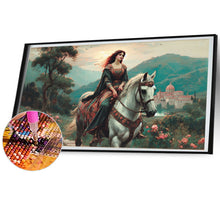 Load image into Gallery viewer, Diamond Painting - Full Square - Horse-Riding Woman (70*40CM)
