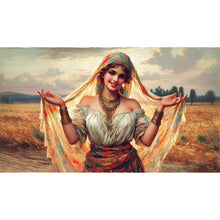 Load image into Gallery viewer, Diamond Painting - Full Square - Woman Smiling In The Wheat Field (70*40CM)