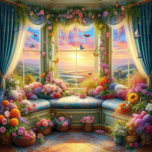 Load image into Gallery viewer, Diamond Painting - Full Round - Window View (40*40CM)