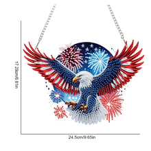 Load image into Gallery viewer, US Flag Eagle Diamond Art Hanging Pendant 5D DIY Diamond Painting Dots Pendant