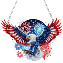 Load image into Gallery viewer, US Flag Eagle Diamond Art Hanging Pendant 5D DIY Diamond Painting Dots Pendant
