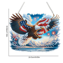Load image into Gallery viewer, US Flag Eagle Diamond Art Hanging Pendant 5D DIY Diamond Painting Dots Pendant
