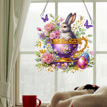 Load image into Gallery viewer, Easter Diamond Art Hanging Pendant Acrylic 5D DIY Diamond Painting Dots Pendant
