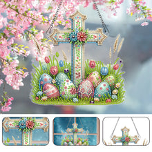 Load image into Gallery viewer, Easter Diamond Art Hanging Pendant Acrylic 5D DIY Diamond Painting Dots Pendant