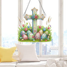 Load image into Gallery viewer, Easter Diamond Art Hanging Pendant Acrylic 5D DIY Diamond Painting Dots Pendant