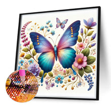 Load image into Gallery viewer, Diamond Painting - Full Round - Flower Butterfly (40*40CM)
