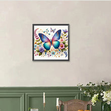 Load image into Gallery viewer, Diamond Painting - Full Round - Flower Butterfly (40*40CM)