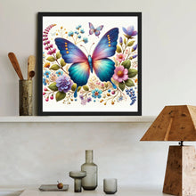 Load image into Gallery viewer, Diamond Painting - Full Round - Flower Butterfly (40*40CM)