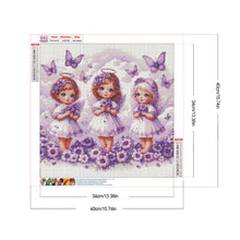 Load image into Gallery viewer, Diamond Painting - Full Round - Cloud Angel Girl (40*40CM)