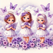 Load image into Gallery viewer, Diamond Painting - Full Round - Cloud Angel Girl (40*40CM)