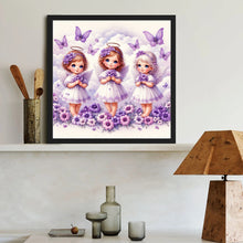 Load image into Gallery viewer, Diamond Painting - Full Round - Cloud Angel Girl (40*40CM)