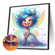 Load image into Gallery viewer, Diamond Painting - Full Round - Blue-Haired Elf Girl (40*40CM)
