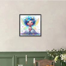 Load image into Gallery viewer, Diamond Painting - Full Round - Blue-Haired Elf Girl (40*40CM)