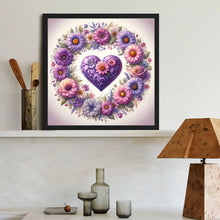 Load image into Gallery viewer, Diamond Painting - Full Round - Heart Wreath (40*40CM)